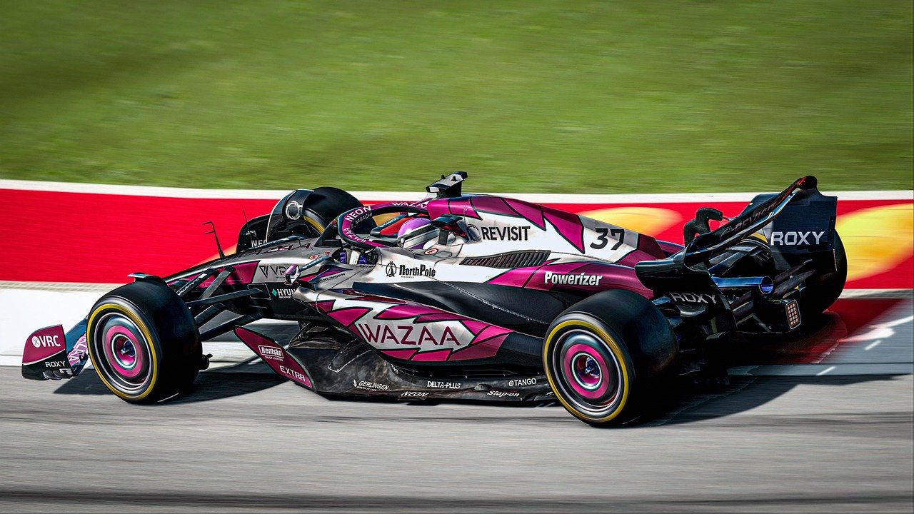 vehicle, racing, speed, f1, sports, automobile, motorsport, racetrack, formula, power